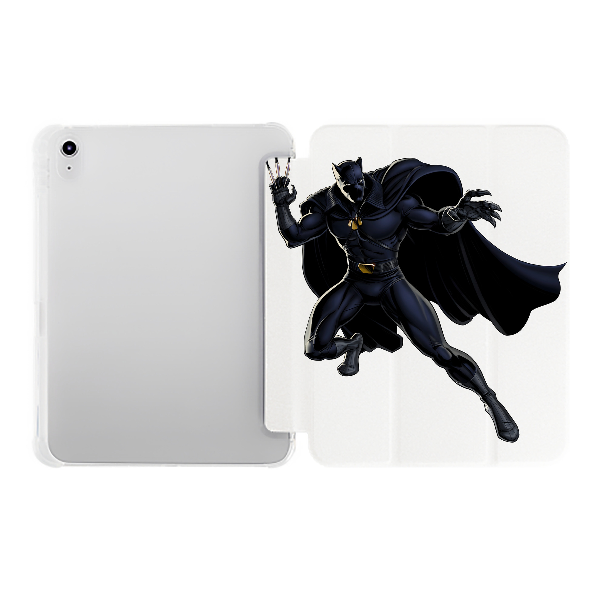 （画像用） アベンジャーズ The Avengers IPad ケース ペン収納付き 三つ折りスタンド PUレザー×シリコン 対応機種9.5/10.5/10.9インチ